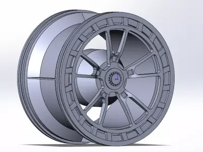 Lego technic Porsche 911 RSR Rim 3D print model