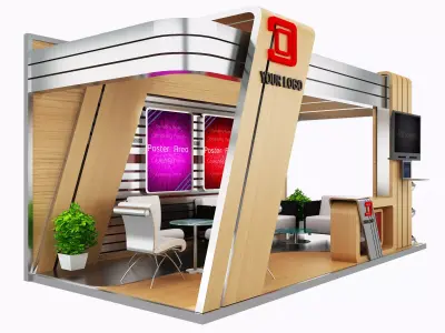 Booth Exhibition Stand a427 3D model