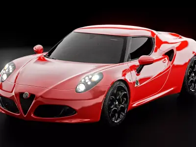 alfa romeo 4c 3D model
