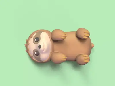 Sloth Chopsticks Holder 3D print model