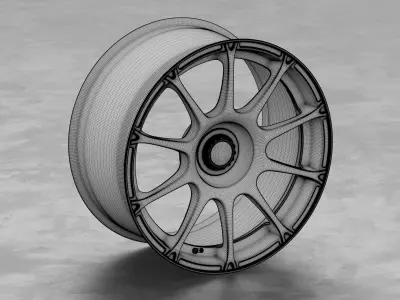 ATS GTR Centerlock Wheel 3D Model 3D model