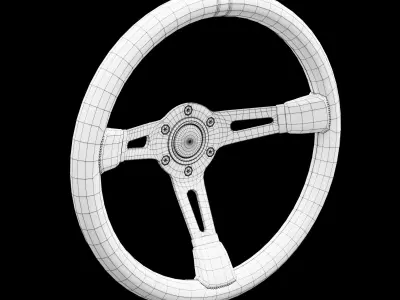 MOMO Mod 08 Steering Wheel 3D Model 3D model