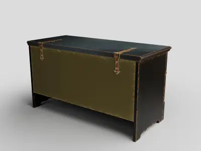 Old Chest  Low-poly 3D model