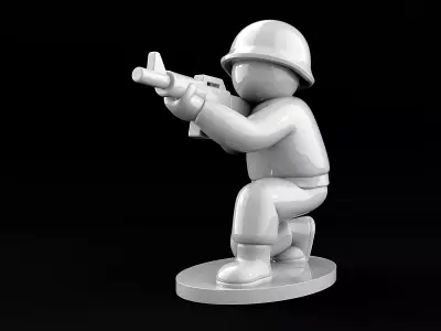 Soldier 3D print model get