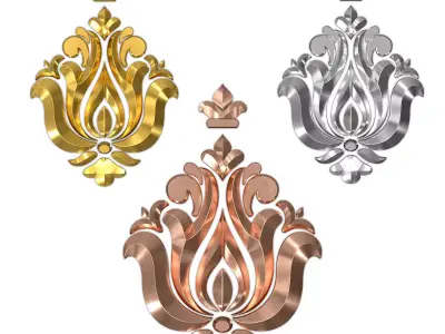 Carved Decor 3D model