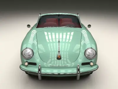 Porsche 356 Convertible 3D model