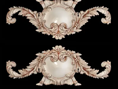 Classic carved 062 3D model