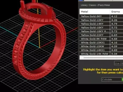 ring woman  3D print model 40
