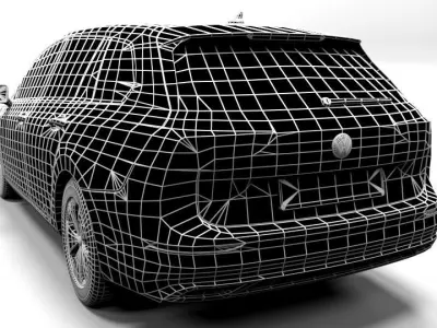 GOLF 8 VARIANT Low-poly 3D model