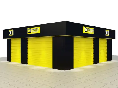  Car service entrance logo sign a607d 3D model