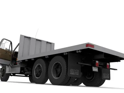 Chevy C70 1979 Flatbed Truck 3D model