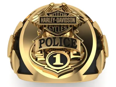 Harley-Davidson Ring Code-CGH003 3D print model
