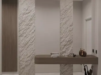 Luxury Kitchen  Living Room Fully Detailed Scene 3D model