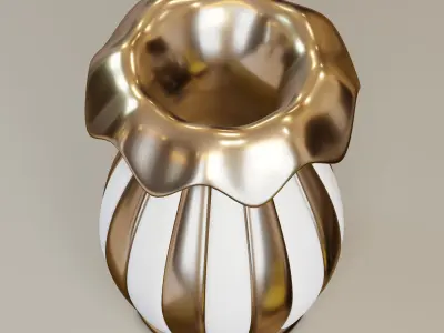 Vase11 gold vase 3D model