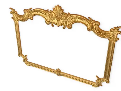 Plaster decorative frame ornament 30 3D model