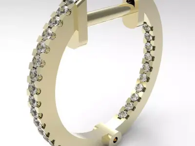 hoop earrings 3D print model