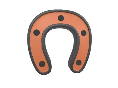 Horseshoe v1 002 Low-poly 3D model