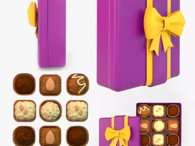 Chocolate Box 3D model