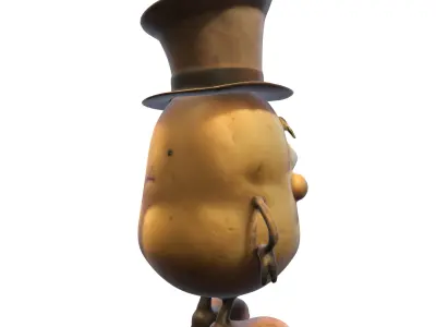 Potato Character for Games and Assets Low-poly 3D model