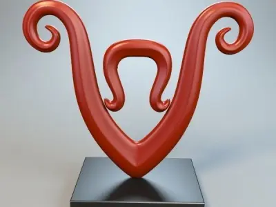 Abstract Figure 3D model 15