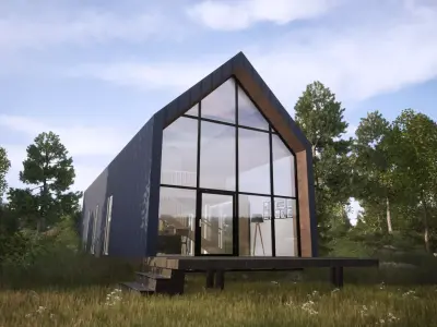  Barn House visualization twinmotion model 3D model