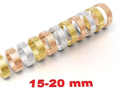 LOVE Ring Classic Model 3D print model