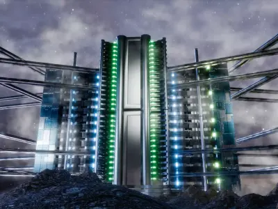 sci-fi building Free 3D model
