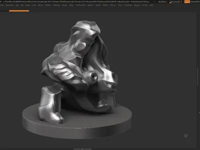 Modern Abstract Decorative sculpture 3d print model 121 3D print model