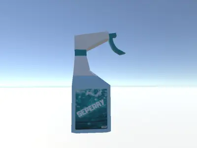 Low Poly Spray Bottle - Game Ready 3D Model Low-poly 3D model