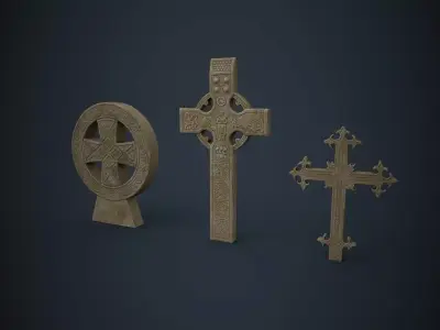 Cross Pack Low-poly 3D model