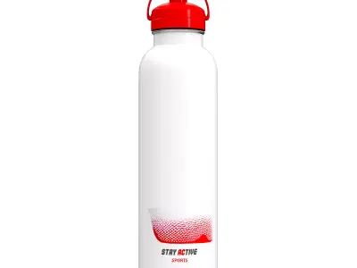 Sports Drink Bottle Low-poly 3D model