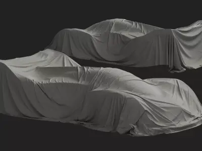 Sportcar Cover 03 3D model