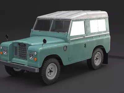 Land Rover Series III Short Wheelbase Old 3D model