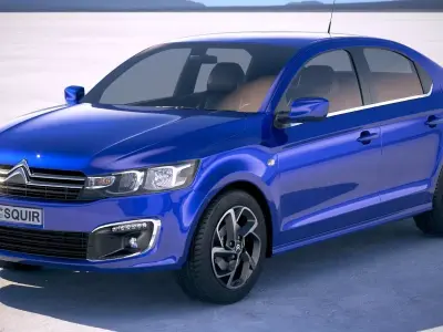 Citroen C-Elysee 2017 3D model