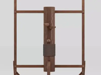 Wing Tsun Dummy Free low-poly 3D model