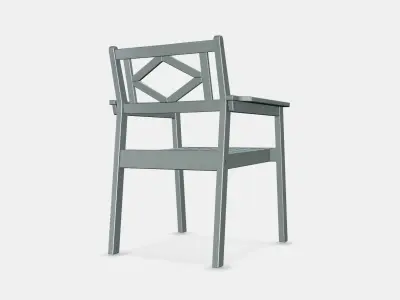 BONDHOLMEN armchairoutside Low-poly 3D model