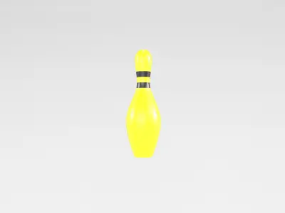 Bowling Pin v1 004 Low-poly 3D model