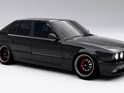 MW E34 Low-poly 3D model