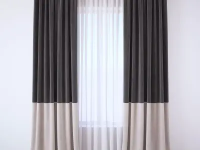 Set 114 Curtains 3D model