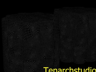 Tenarchstudio pouf  render ready vray - corona 3D model