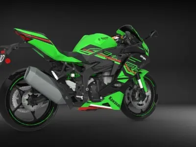 Kawasaki Ninja ZX4RR 2023 High Poly  3D model