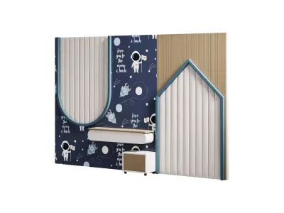 Kids wall panell 15 3D model