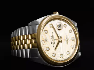 ROLEX Datejust 36 Golden Palm Domed Jubilee 3D model