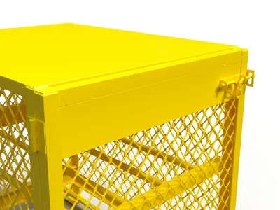 3D model of a box for a gas cylinder 3D model