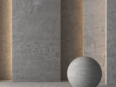 2 Aged Concrete Material 8K-Seamless - Tileable-DrCG No 56 3D model
