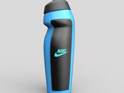 water bottle Low-poly 3D model