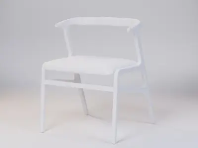 Mid Century Dining Chair 55x58x72 Low-poly 3D model