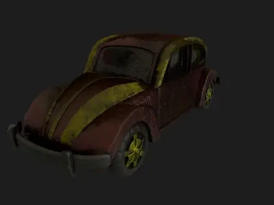 Car 3D Model volkswagen beetle Free 3D model