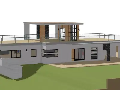 The Hillside Executive Bachelor Pad 3D model