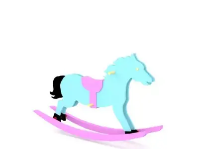 toy horse Low-poly 3D model purchase